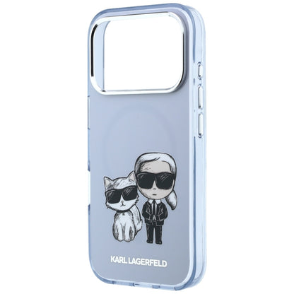 MagSafe ovitek za Apple iPhone 18 Pro / 17 Pro, Karl Lagerfeld, IML KC Bodies Sketch Print, modra