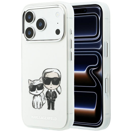 MagSafe ovitek za Apple iPhone 18 Pro / 17 Pro, Karl Lagerfeld, IML KC Bodies Sketch Print, Bež