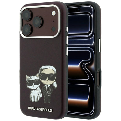 MagSafe ovitek za Apple iPhone 18 Pro / 17 Pro, Karl Lagerfeld, KC Bodies Sketch, Vijolično rdeča