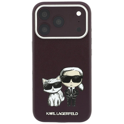 MagSafe ovitek za Apple iPhone 18 Pro / 17 Pro, Karl Lagerfeld, KC Bodies Sketch, Vijolično rdeča