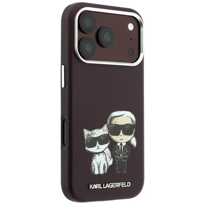 MagSafe ovitek za Apple iPhone 18 Pro / 17 Pro, Karl Lagerfeld, KC Bodies Sketch, Vijolično rdeča