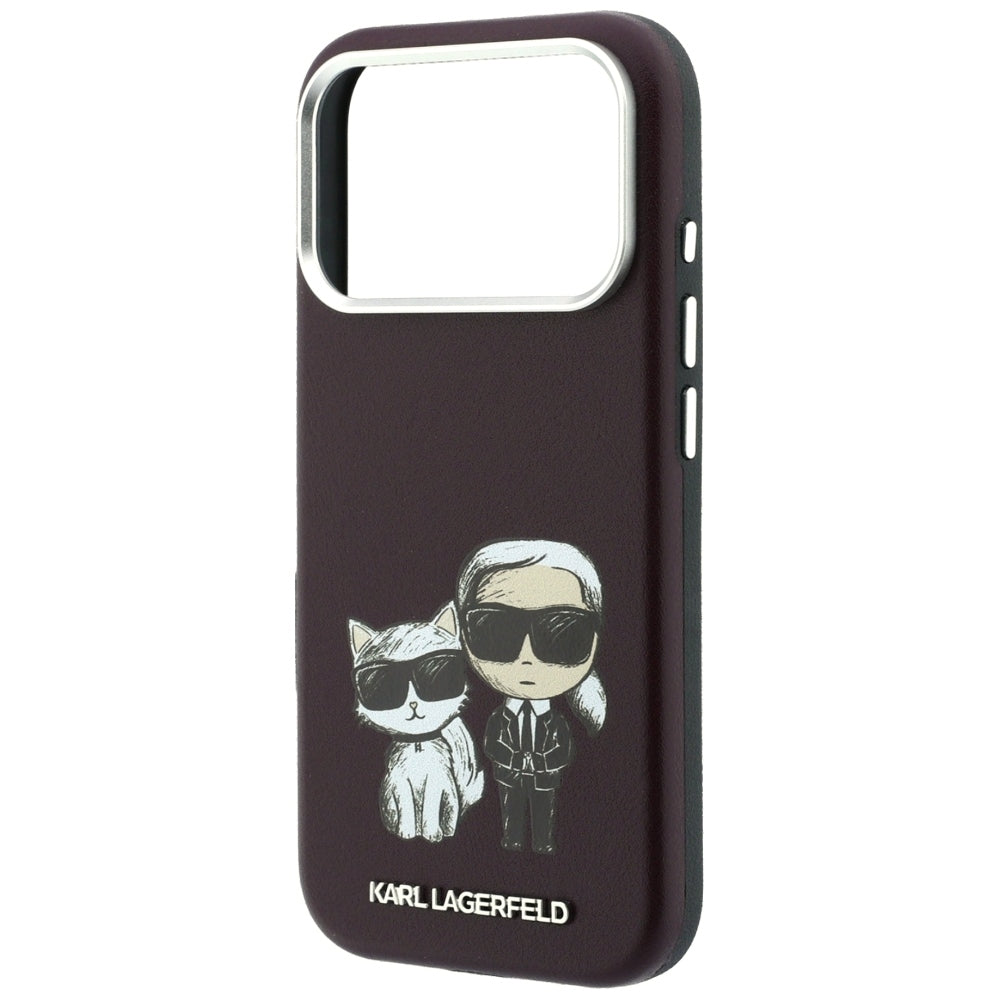 MagSafe ovitek za Apple iPhone 18 Pro / 17 Pro, Karl Lagerfeld, KC Bodies Sketch, Vijolično rdeča