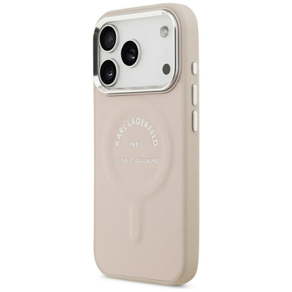 MagSafe ovitek za Apple iPhone 18 Pro / 17 Pro, Karl Lagerfeld, Ring Karl RSG Logo, roza