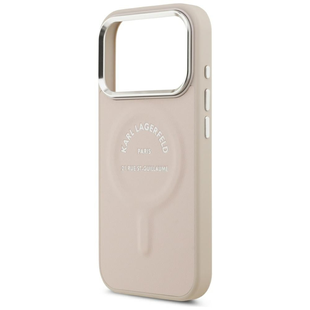 MagSafe ovitek za Apple iPhone 18 Pro / 17 Pro, Karl Lagerfeld, Ring Karl RSG Logo, roza