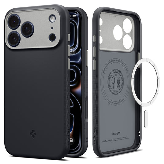 MagSafe ovitek za Apple iPhone 18 Pro / 17 Pro, Spigen, Caseology Nano Pop, Črn ACS12177