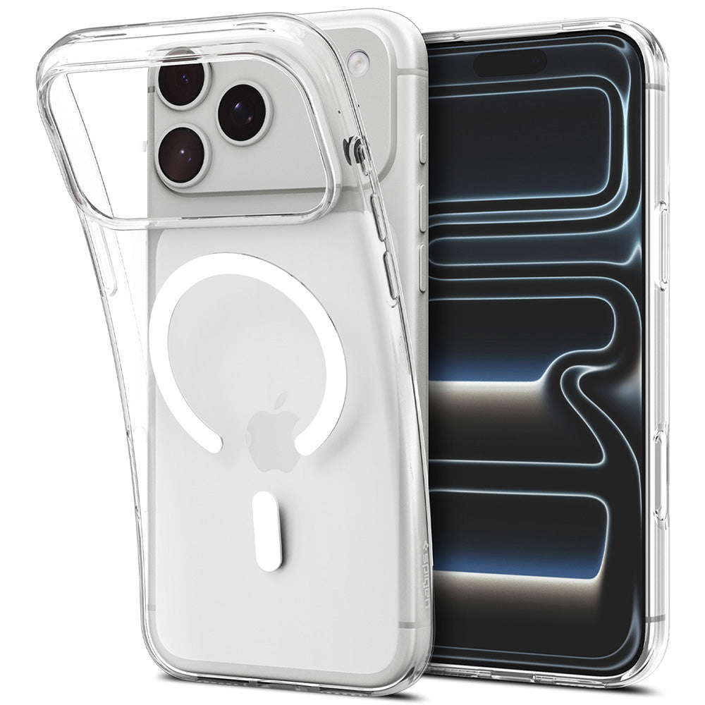 Ovitek MagSafe za Apple iPhone 18 Pro / 17 Pro, Spigen, Liquid Crystal MagFit, bel ACS12180