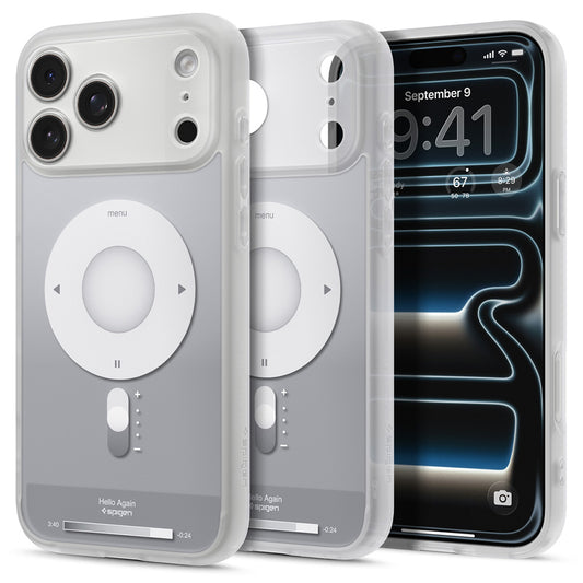 MagSafe ovitek za Apple iPhone 18 Pro / 17 Pro, Spigen, Ultra Hybrid Classic, srebrn ACS12167