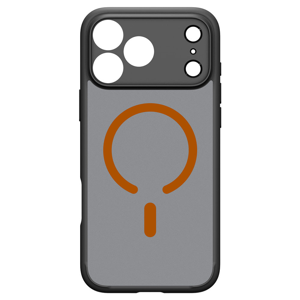 MagSafe Case for Apple iPhone 18 Pro / 17 Pro, Spigen, Ultra Hybrid, Matte Black Orange ACS12162