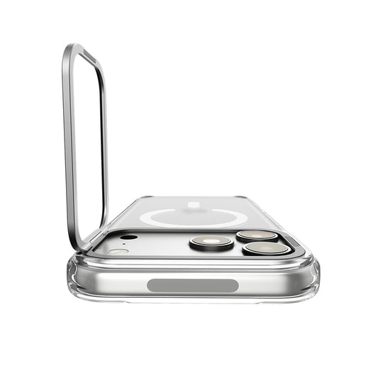 MagSafe ovitek za Apple iPhone 18 Pro / 17 Pro, Spigen, Ultra Hybrid Optik S, prozorno srebrn ACS11921