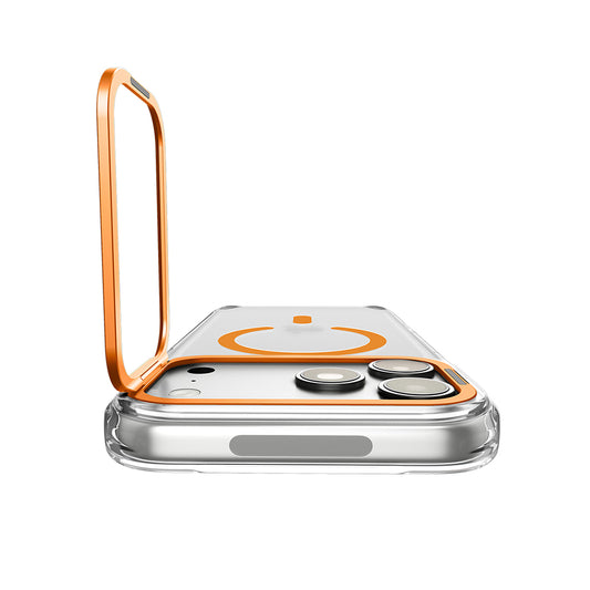 MagSafe ovitek za Apple iPhone 18 Pro / 17 Pro, Spigen, Ultra Hybrid Optik S, prozorno oranžen ACS11923