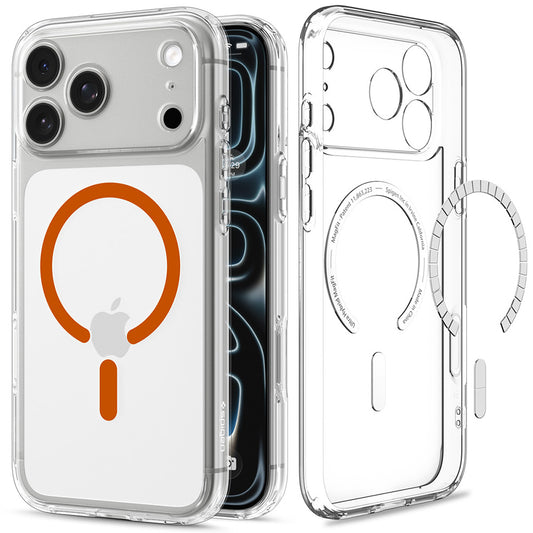 MagSafe ovitek za Apple iPhone 18 Pro / 17 Pro, Spigen, Ultra Hybrid, prozorno oranžen ACS12159