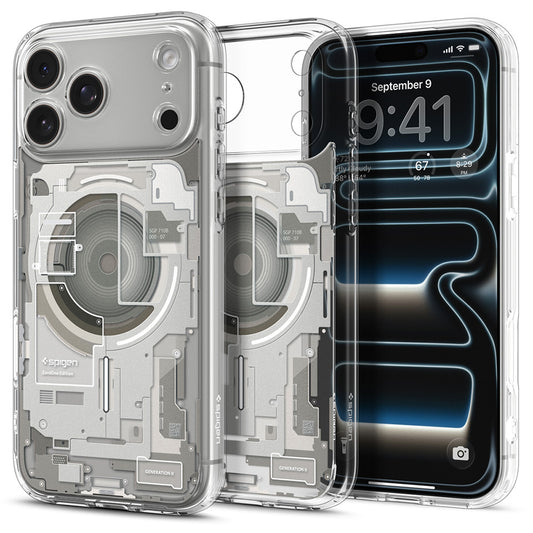 Ovitek MagSafe za Apple iPhone 18 Pro / 17 Pro, Spigen, Ultra Hybrid Zero One, bež ACS12164