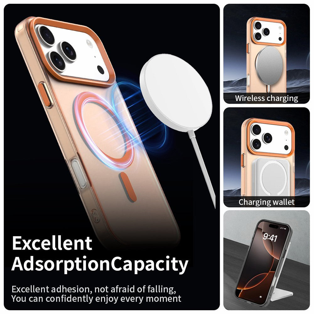 MagSafe ovitek za Apple iPhone 18 Pro / 17 Pro, Techsuit, CandyCase, Oranžen