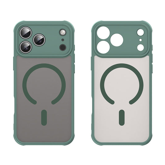 MagSafe ovitek za Apple iPhone 18 Pro / 17 Pro, Techsuit, HaloFrost II, Zelen