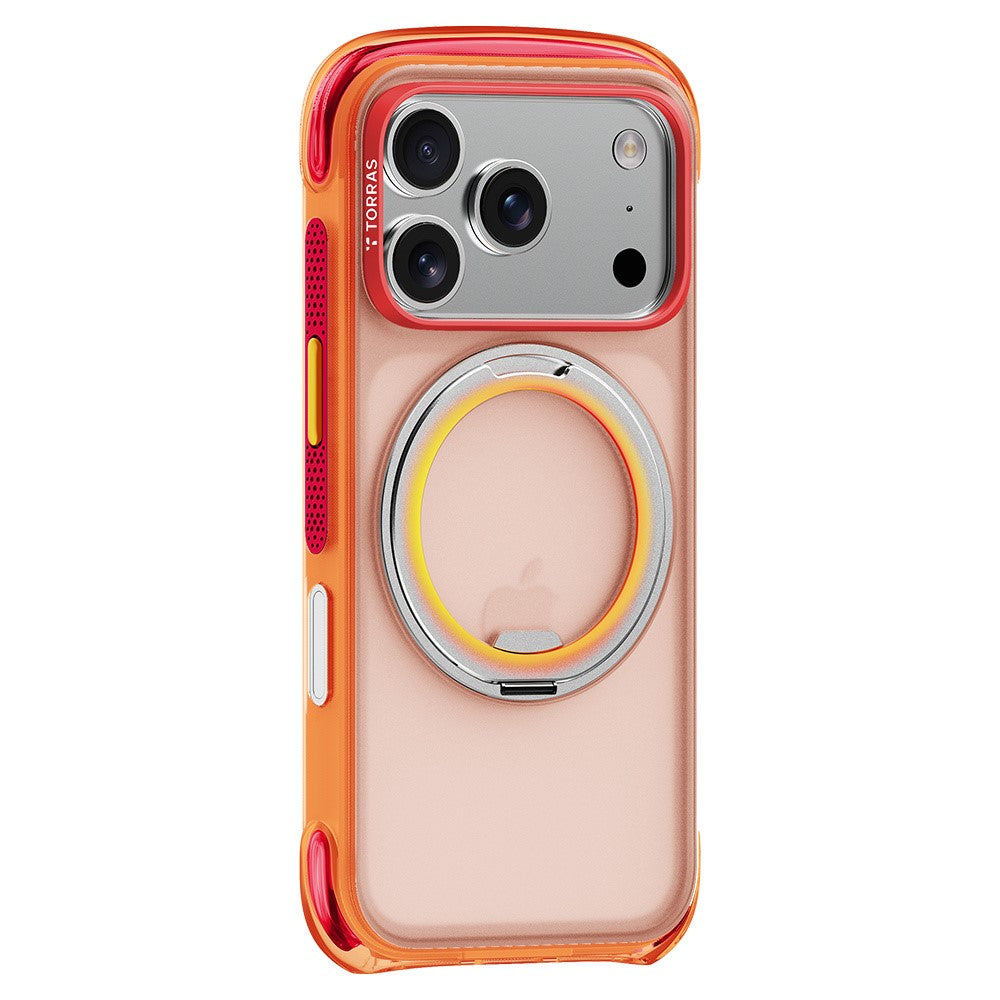 MagSafe ovitek za Apple iPhone 18 Pro / 17 Pro, Torras, O3 Air Core, oranžen