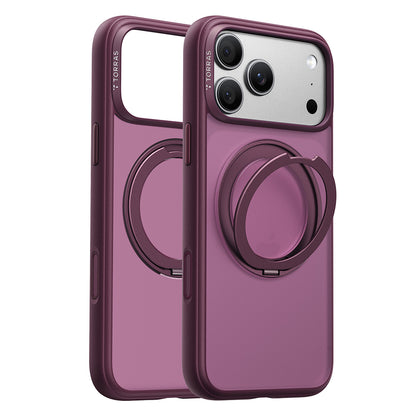 Ovitek MagSafe za Apple iPhone 18 Pro / 17 Pro, Torras, Ostand O1 Guardian, Vijoličen