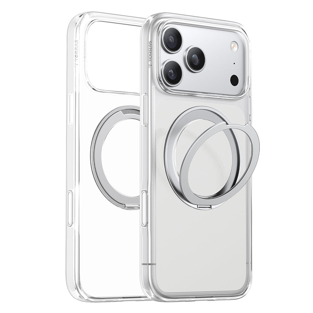 MagSafe ovitek za Apple iPhone 18 Pro / 17 Pro, Torras, Ostand O1 Guardian, Prozoren