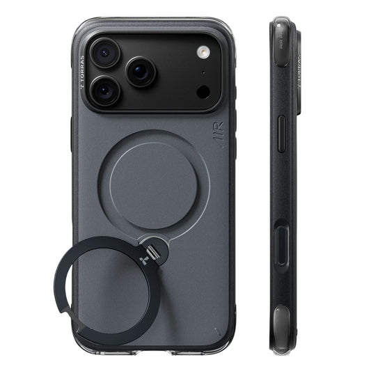MagSafe ovitek za Apple iPhone 18 Pro / 17 Pro, Torras, Ostand Q3 Air Essential, Črn