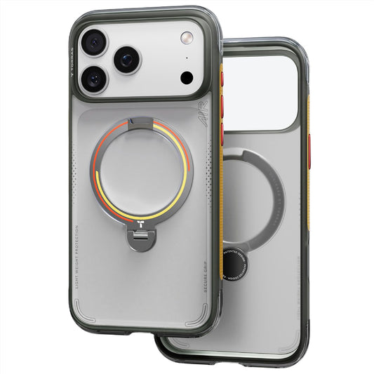 MagSafe ovitek za Apple iPhone 18 Pro / 17 Pro, Torras, Ostand Q3 Air Football, Siva