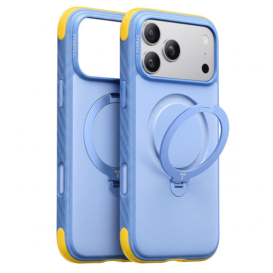 MagSafe ovitek za Apple iPhone 18 Pro / 17 Pro, Torras, Ostand Q3 Rugged, modra