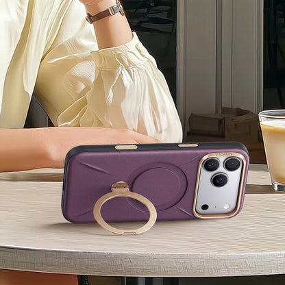 MagSafe Case for Apple iPhone 18 Pro / 17 Pro, Torras, QPRO Leather, Purple