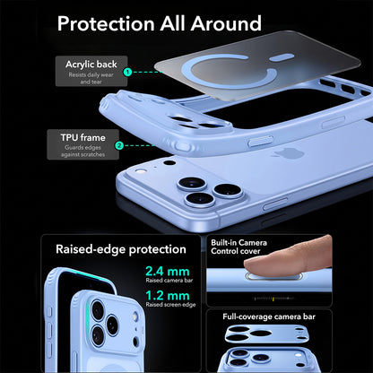 MagSafe ovitek za Apple iPhone 18 Pro, ESR, Classic Hybrid, Satinirano modra