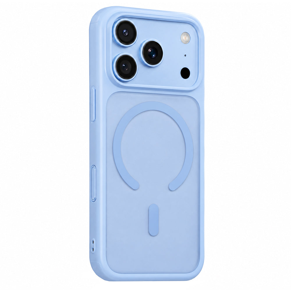 Ovitek MagSafe za Apple iPhone 18 Pro Max / 17 Pro Max, Blueo, APE Anti-Drop, moderna modra