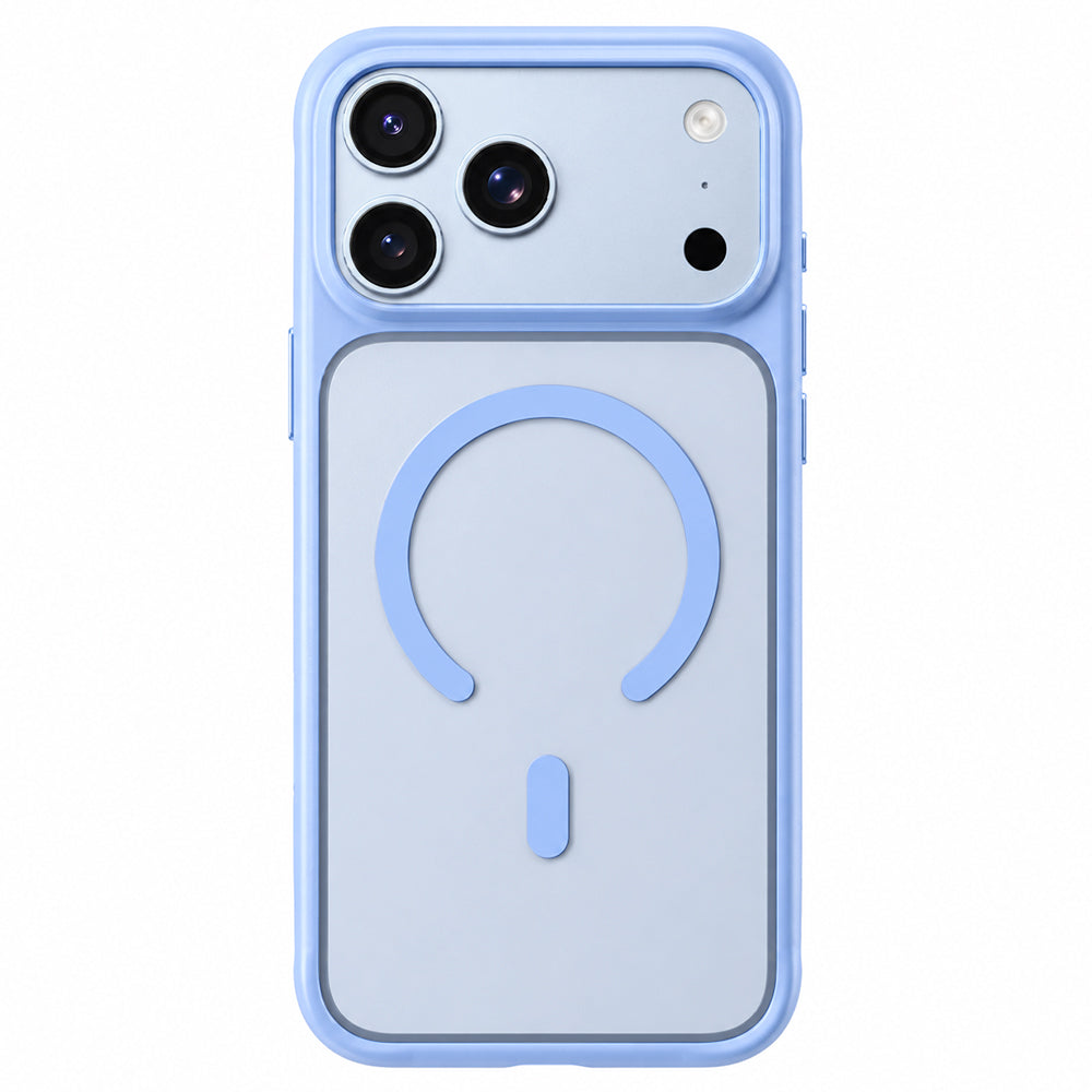 Ovitek MagSafe za Apple iPhone 18 Pro Max / 17 Pro Max, Blueo, APE Anti-Drop, moderna modra