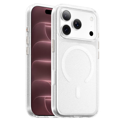 Ovitek MagSafe za Apple iPhone 18 Pro Max / 17 Pro Max, Blueo, Crystal Pro Anti-Drop Glitter, prozoren