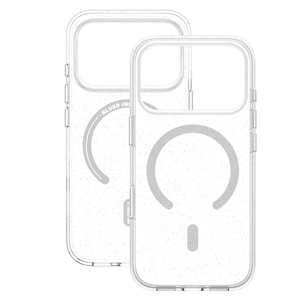 Ovitek MagSafe za Apple iPhone 18 Pro Max / 17 Pro Max, Blueo, Crystal Pro Anti-Drop Glitter, prozoren