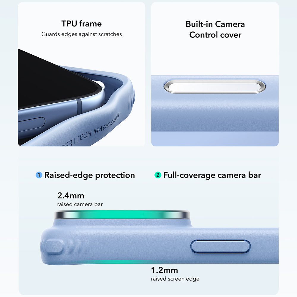 MagSafe ovitek za Apple iPhone 18 Pro Max / 17 Pro Max, ESR, Classic Hybrid Kickstand, Modro satiniran