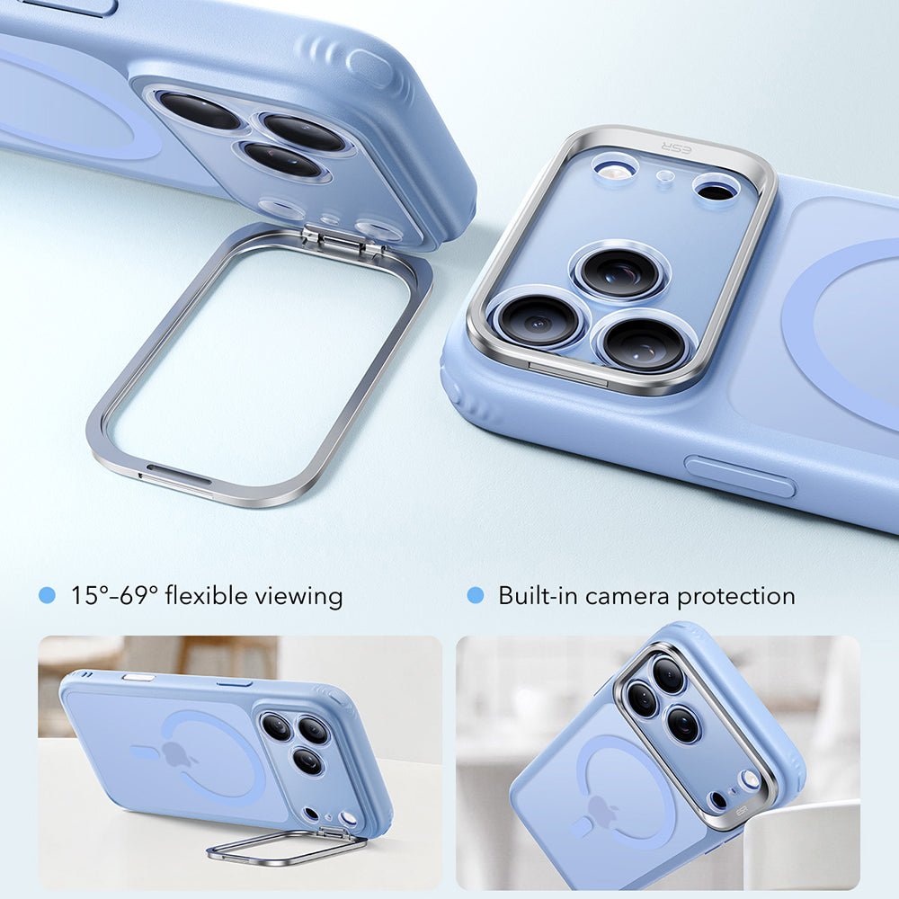 MagSafe ovitek za Apple iPhone 18 Pro Max / 17 Pro Max, ESR, Classic Hybrid Kickstand, Modro satiniran