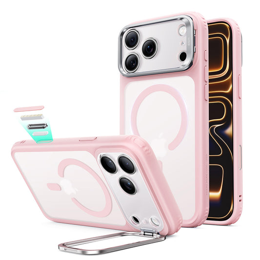 MagSafe ovitek za Apple iPhone 18 Pro Max / 17 Pro Max, ESR, Classic Hybrid Kickstand, Roza saten