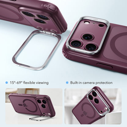 MagSafe ovitek za Apple iPhone 18 Pro Max / 17 Pro Max, ESR, Classic Hybrid Kickstand, Temno rdeč mat