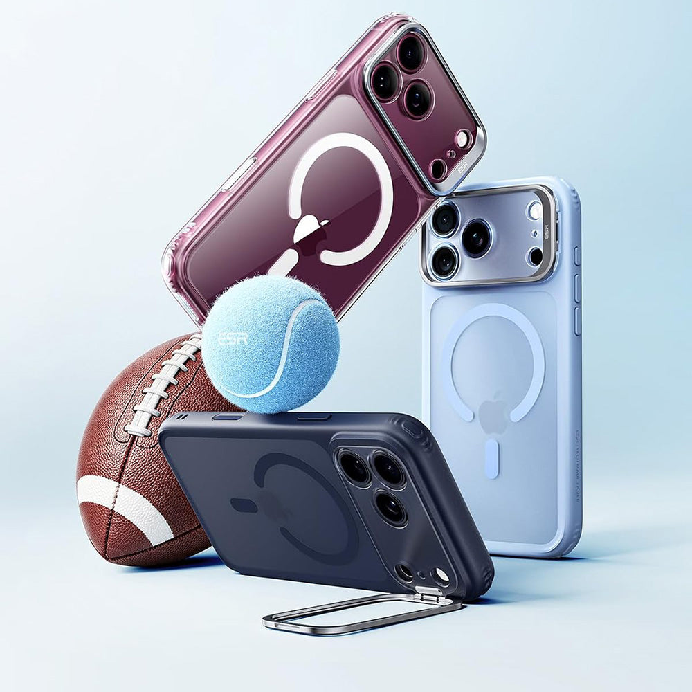 MagSafe ovitek za Apple iPhone 18 Pro Max / 17 Pro Max, ESR, Classic Hybrid Kickstand, Temno rdeč mat