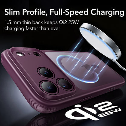 MagSafe ovitek za Apple iPhone 18 Pro Max / 17 Pro Max, ESR, Classic Hybrid, Temno bordo mat