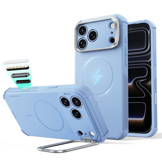 Ovitek MagSafe za Apple iPhone 18 Pro Max / 17 Pro Max, ESR, Cyber Armor Kickstand, modra