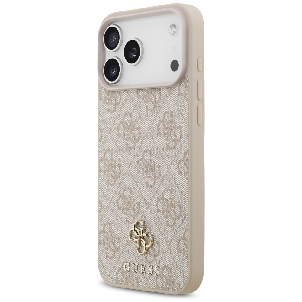 Ovitek MagSafe za Apple iPhone 18 Pro Max / 17 Pro Max, Guess, 4G Small and Classic, Roza