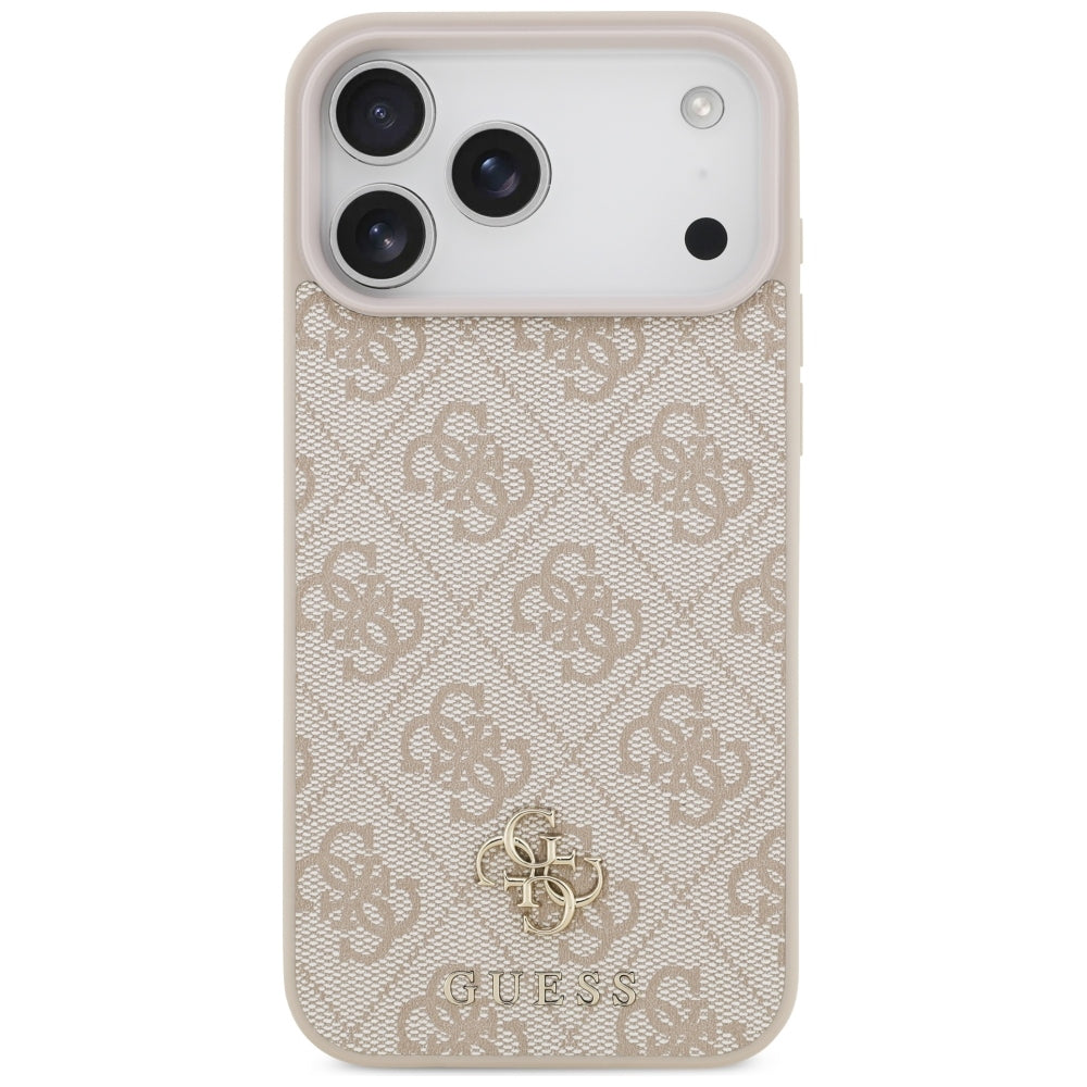 Ovitek MagSafe za Apple iPhone 18 Pro Max / 17 Pro Max, Guess, 4G Small and Classic, Roza