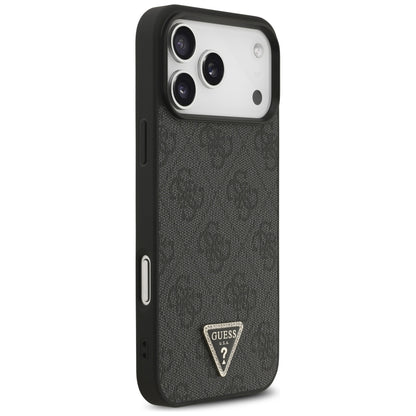 MagSafe ovitek za Apple iPhone 18 Pro Max / 17 Pro Max, Guess, 4G Triangle Strass, Črn