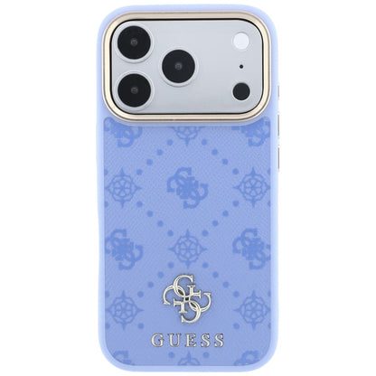 MagSafe Case for Apple iPhone 18 Pro Max / 17 Pro Max, Guess, Peony 4G Small Logo, Blue