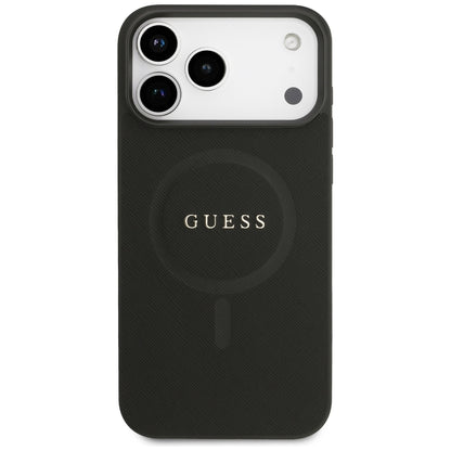 MagSafe Case for Apple iPhone 18 Pro Max / 17 Pro Max, Guess, Saffiano, Black