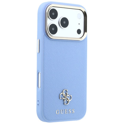 MagSafe ovitek za Apple iPhone 18 Pro Max / 17 Pro Max, Guess, Saffiano Small 4G Classic, Bleu