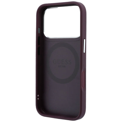 MagSafe ovitek za Apple iPhone 18 Pro Max / 17 Pro Max, Guess, Triangle Logo, bordo