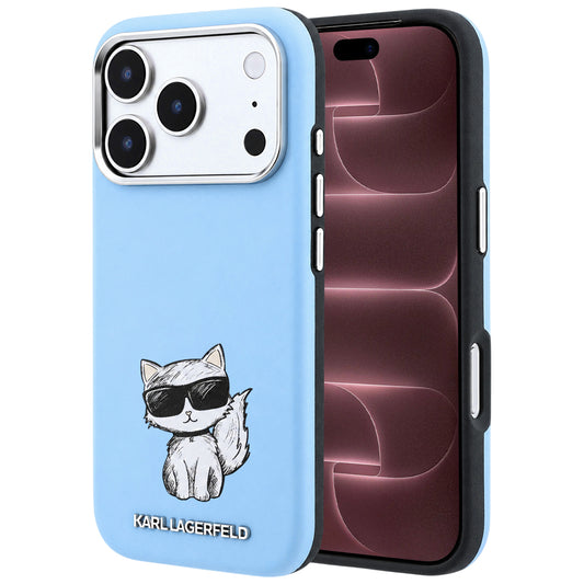 MagSafe ovitek za Apple iPhone 18 Pro Max / 17 Pro Max, Karl Lagerfeld, Choupette Sketch, Bleu