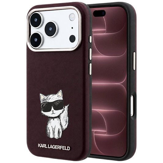 MagSafe ovitek za Apple iPhone 18 Pro Max / 17 Pro Max, Karl Lagerfeld, Choupette Sketch, Vijoličen