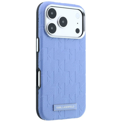 MagSafe ovitek za Apple iPhone 18 Pro Max / 17 Pro Max, Karl Lagerfeld, Grained Mono Resin Logo, Bleu