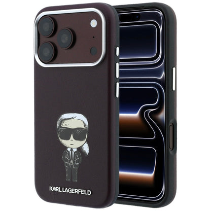 MagSafe ovitek za Apple iPhone 18 Pro Max / 17 Pro Max, Karl Lagerfeld, HC SW Ikonik, Vijoličen
