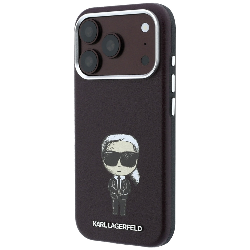 MagSafe ovitek za Apple iPhone 18 Pro Max / 17 Pro Max, Karl Lagerfeld, HC SW Ikonik, Vijoličen