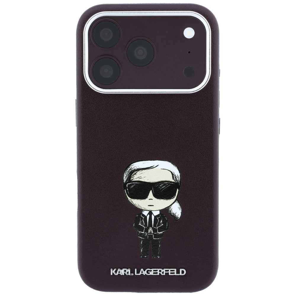 MagSafe ovitek za Apple iPhone 18 Pro Max / 17 Pro Max, Karl Lagerfeld, HC SW Ikonik, Vijoličen